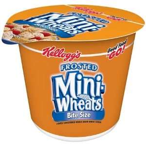 Kelloggs Frosted Mini Wheats Cereal In A Cup   12 Pack  