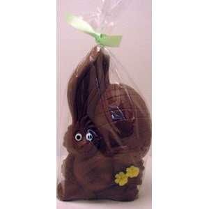  Sarris Chocolates 14oz Chocolate Bunny with Green Ribbon 