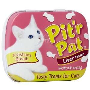 Chomp Pitr Pat Cat Breath Treat Tin   Liver   .43 oz (Quantity of 6)