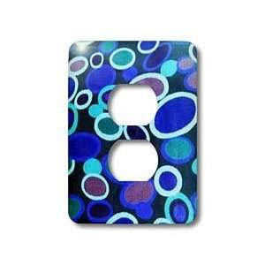   Contemporary   Solar Blue   Light Switch Covers   2 plug outlet cover
