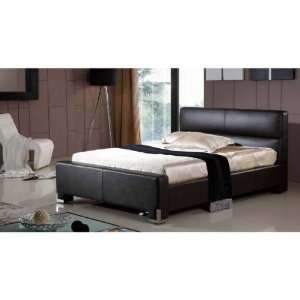   King Bonded Leather Tufted Bed by Diamond Sofa