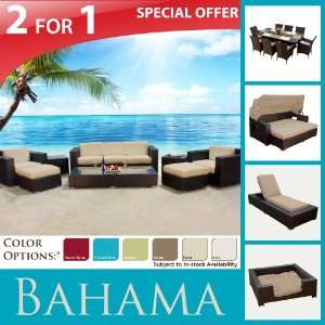 com OUTDOOR WICKER SOFA & DINING SET, CHAISE, SUNBED & SMALL DOG BED 