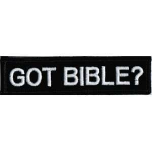  GOT BIBLE? Christ CHRISTIAN Funny BIKER Vest Patch 
