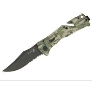  SOG Knives 99171 Assisted Opening Black Part Serrated Clip 