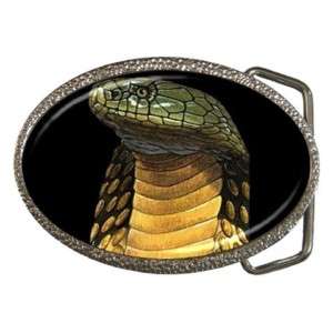 King Cobra Snake Reptile Belt Buckle New  
