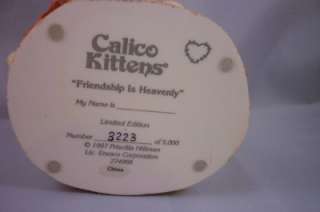 CALICO KITTENS FRIENDSHIP IS HEAVENLY #274968 ENESCO 1997 Priscilla 