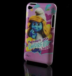 Smurfs Smurfed Movie Cartoon Hard Back Case Cover Skin For Apple ipod 