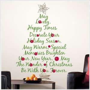  Christmas Tree Quote Giant Wall Decal