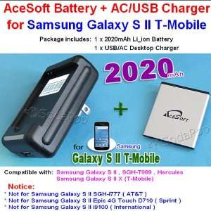  New AceSoft 2020mAh Replacement Samsung T989 Battery 
