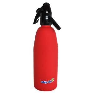  Whip It 1 Liter Soda Siphon, Rubber Coated, Red Kitchen 