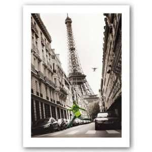 Big Jump in Paris by T. Kruesselmann 19 3/4x15 3/4 Art 