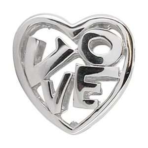  Chrysalis 925 Sterling Silver Love Within Heart Spacer 