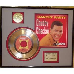 Chubby Checker Dancin Party Framed 24kt Gold Record Display   Great 