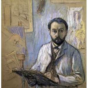  Self Portrait in the Studio by Claude Emile Schuffenecker 