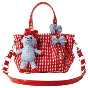 BN Samantha Thavasa/Teddy Bear Check Shoulder bag/S  