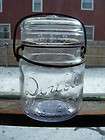 antique fruit jar double safety in script smalley jar boston