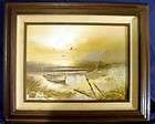 Karl Neumann painting on canvas framed 16 X 12 COA