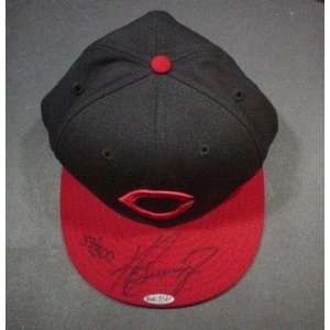 Ken Griffey Jr. Autographed UDA Cincinnati Reds New Era Hat #39/300 
