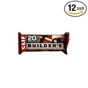 Cliff Bar Builder Bar, Chocolate, 2.40 Ounce (Pack of 12)  