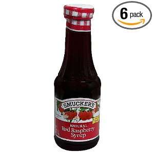 Smuckers, Natural Syrup Red Raspberry Natural, 12 OZ (Pack of 6 