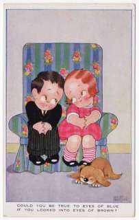 Preston Art Postcard Child Couple Looking Into Each Others Eyes