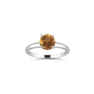  2.19 Cts Citrine Solitaire Ring in Platinum 4.5 Jewelry