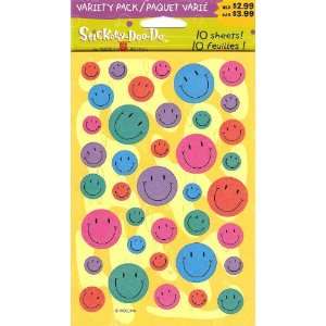  Smile Face Variety Pack Bright Color Scrapbook Stickers 