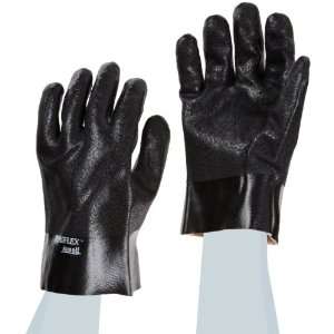 Ansell Petroflex 12 210 PVC Glove, Fully Coated on Jersey Knit Liner 