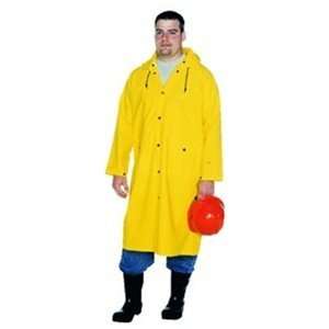  Large Nylon Yellow CK3 Raincoat w/Detachable Hood
