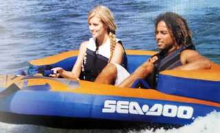   Doo 020 SEADOO Towable 1 2 Person Water Tube Boat Lake Ski Inflatable