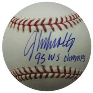  MLB Atlanta Braves John Smoltz 95 WS Champs Autographed 