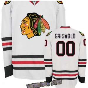  NHL Gear   Clark Griswold #0 Chicago Blackhawks White 