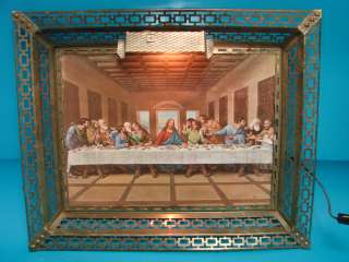   LAST SUPPER Metal Frame Pictures Jesus Christian Icon Religion  