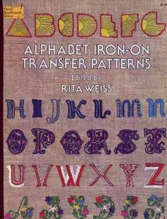 Alphabet Iron On Transfer Patterns (18) Dover Booklet  