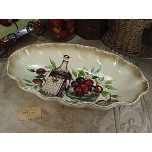  Wedding Favors Ceramic deep oval bowl Antique Wine design 