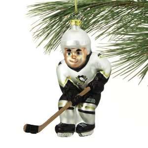  Pittsburgh Penguins 4 Inch Blown Glass Hockey Player 