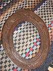 Vintage Carved Oval Wood Frame for Artwork Photographs  