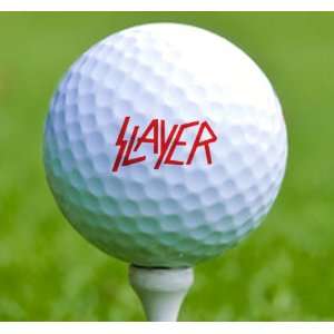  3 x Rock n Roll Golf Balls Slayer Musical Instruments