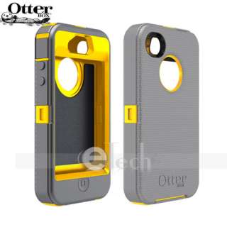 OTTERBOX DEFENDER CASE FOR iPHONE 4S 4G  SUN YELLOW / GUNMETAL GRAY 