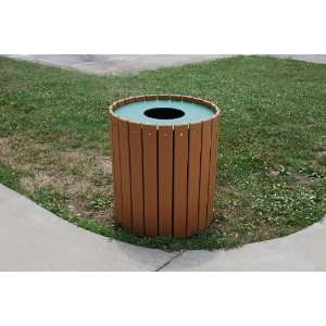    32 Gallon Standard Round Receptacle with Slats 