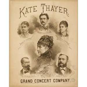    Poster Kate Thayer Grand Concert Company 1879