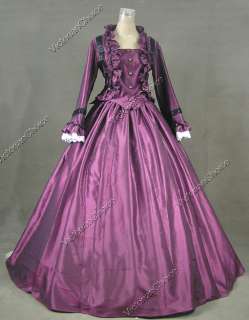 Civil War Victorian Satin Ball Gown Day / Evening Dress 170 XL  