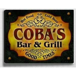  Cobas Bar & Grill 14 x 11 Collectible Stretched 