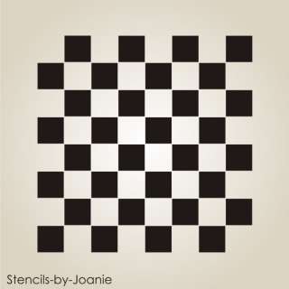 STENCIL Primitive Checkerboard Gameboard Family Sign 1  