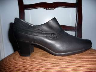 CLARKS WOMENS BLACK LEATHER ROPE SHOOTIE   NEW  