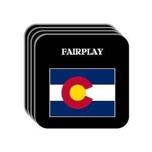  US State Flag   FAIRPLAY, Colorado (CO) Set of 4 Mini 