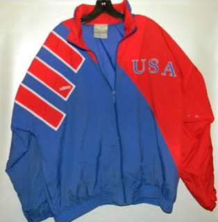 VTG Adidas USA Red White & Blue Olympic / Ski Jacket Mens XL  