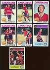 card lot 1975 Topps Montreal Canadiens EX MT Shutt, L