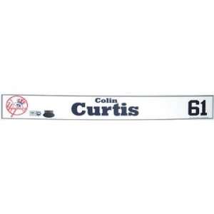  Colin Curtis Nameplate   NY Yankees 2011 Spring Training 