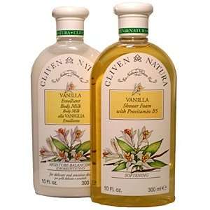   Vanilla Shower Foam & Body Milk Set From Italy